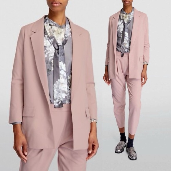 ALLSAINTS SET Aleida Tri Blazer + Aleida Tri Tailored Short in Dusty Pink - Picture 14 of 15